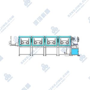 前開(kāi)門(mén)式四節(jié)單面四工位手套箱