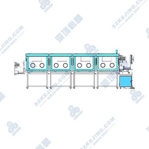 前開(kāi)門(mén)式四節(jié)雙面八工位手套箱