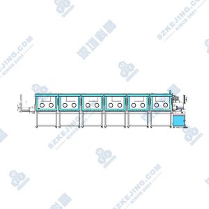 前開(kāi)門(mén)式六節(jié)雙面十二工位手套箱
