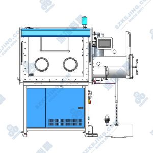 前開(kāi)門(mén)式單節(jié)雙面雙工位手套箱(一體式）