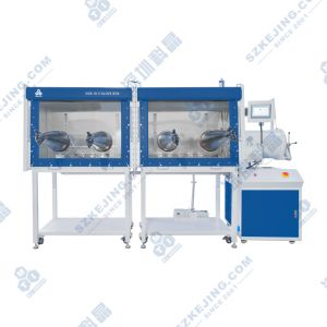 前開(kāi)門(mén)式雙節(jié)單面雙工位手套箱